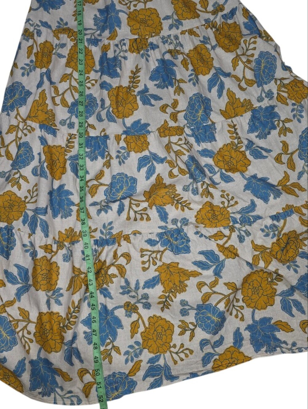 Showpo Amalie The Label Emerita Linen Blend Floral Cutout Midi Dress US 8 - Picture 8 of 10